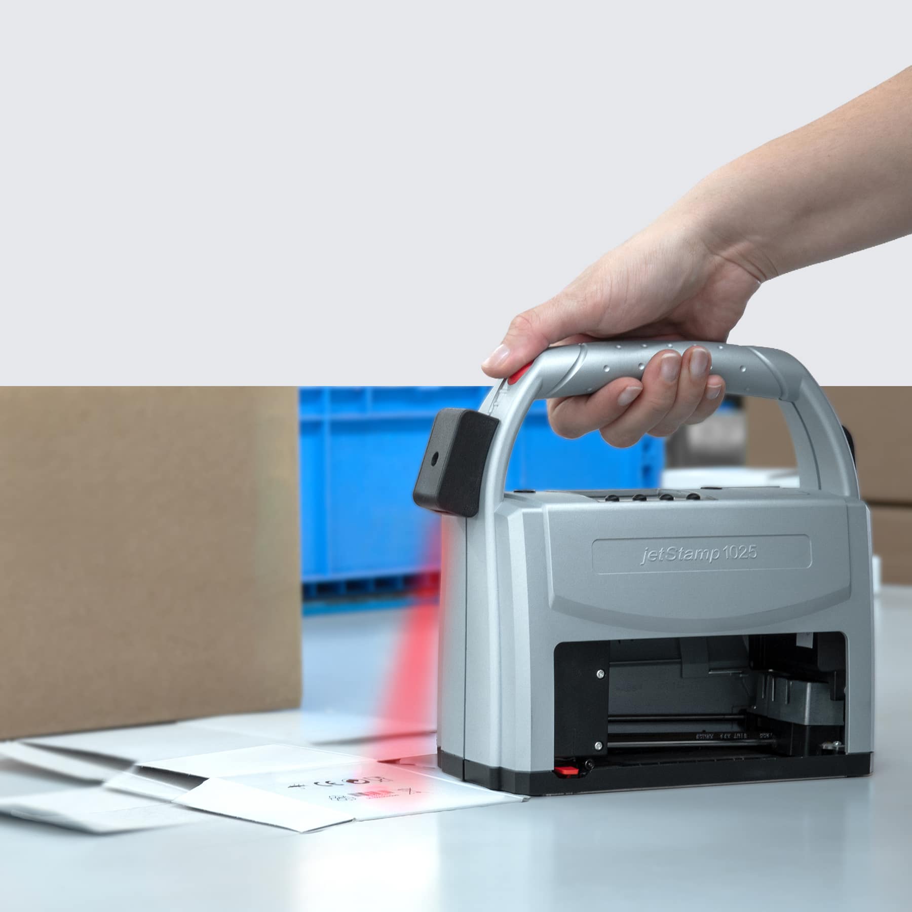 Barcode-Erfassung mit dem REINER jetStamp 1025 sense
