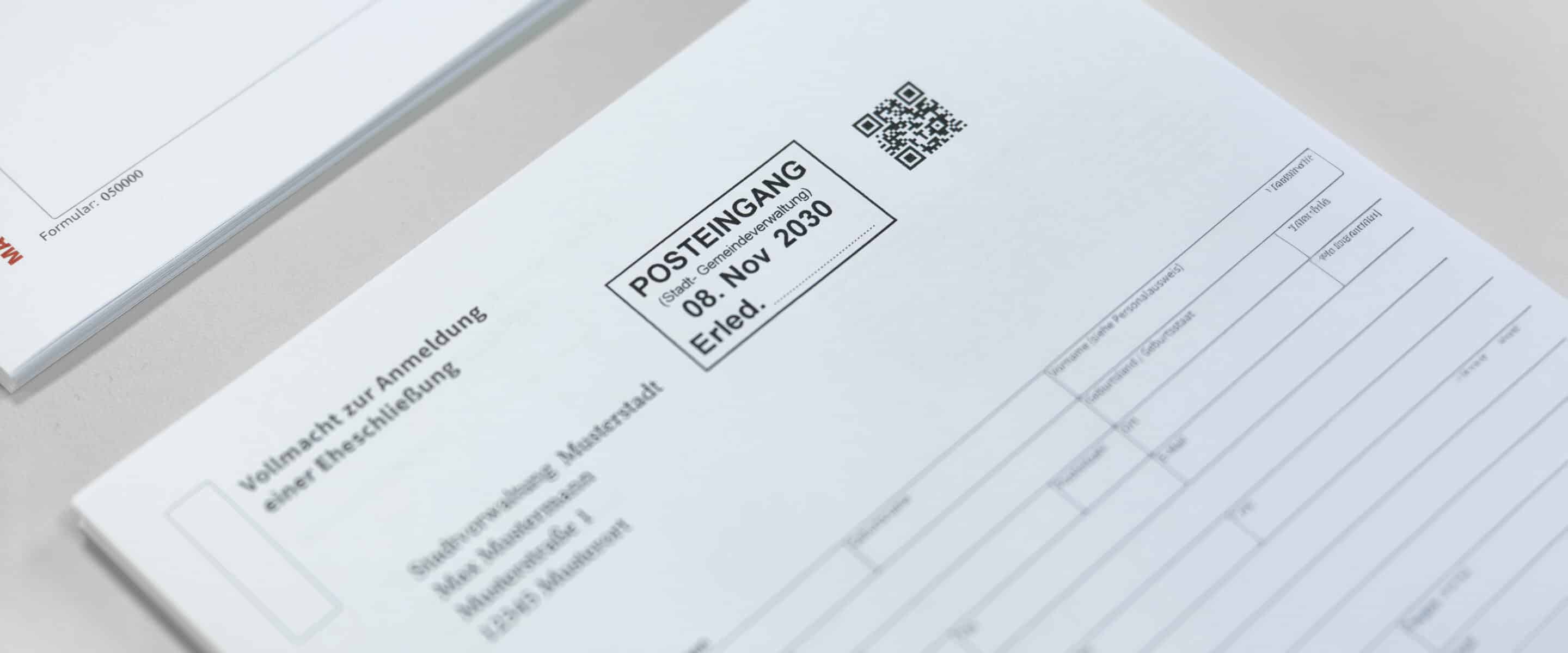 Documento con sello de recepción