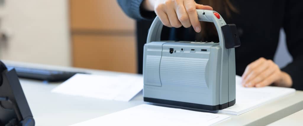 jetStamp 1025 sense lors de l'impression directe sur du papier, sur un bureau