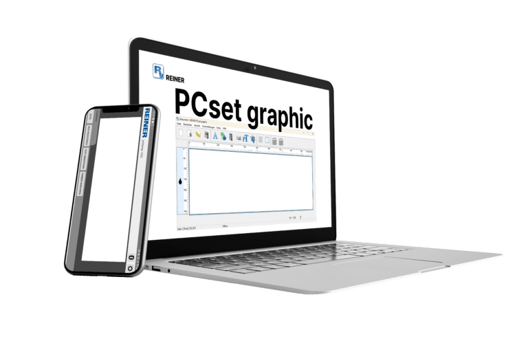 REINER PCset graphic Software zur Erstellung von Druckbildern auf Laptop und Smartphone